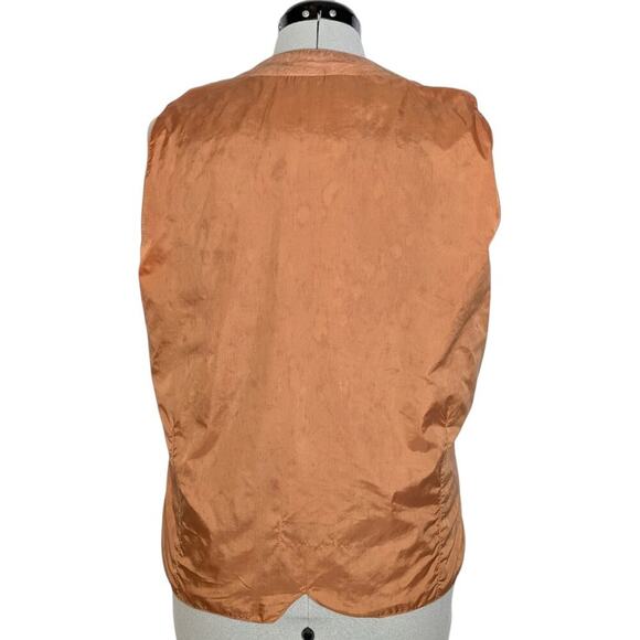 Esprit unisex light brown suede vest, size large, Western, Boho, Farmcore - Picture 4 of 12